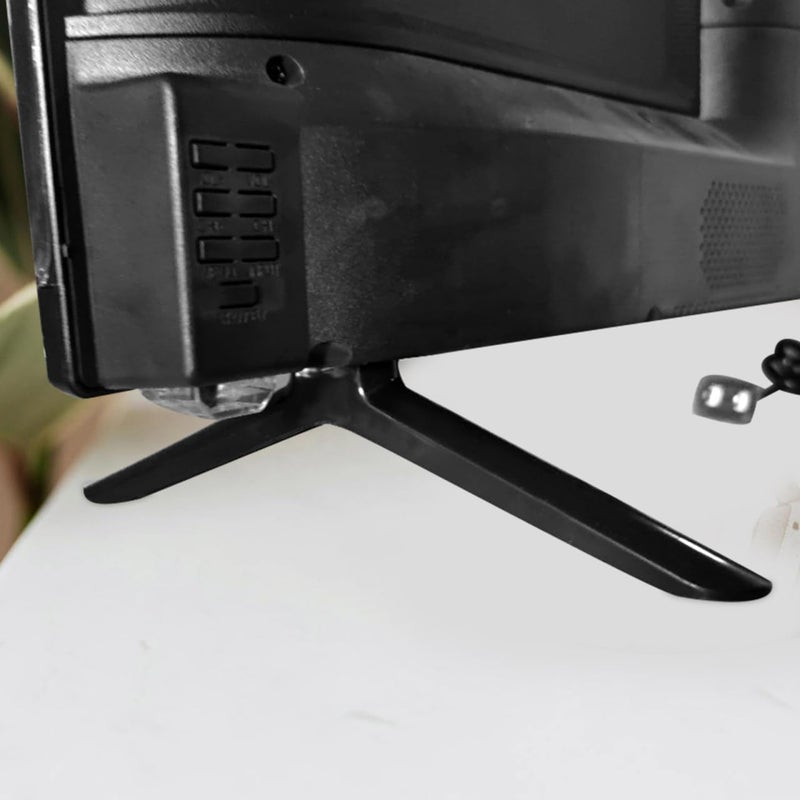 SHINEOFI أرجل قاعدة تلفاز عالمية مع براغي لتلفزيونات الشاشة المسطحة ارتفاع قابل للتعديل تصميم حديث أسود - Image 4